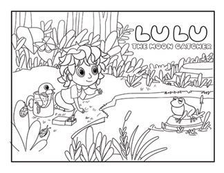 Lulu The Moon Catcher Coloring Page